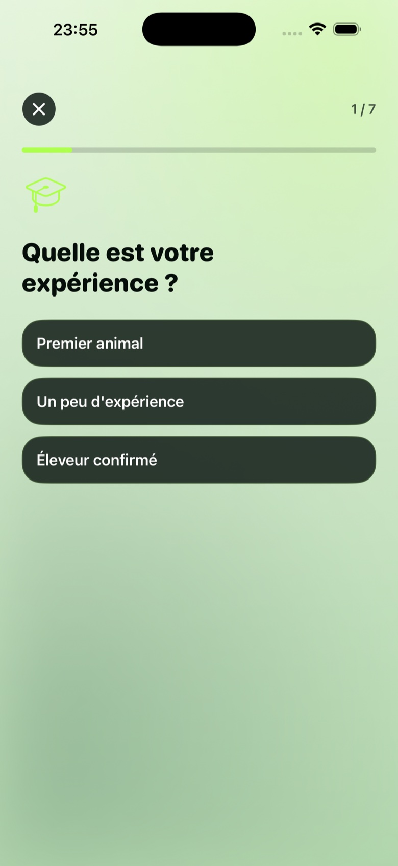 Quiz TerraTrack pour choisir une espèce adaptée à son quotidien.