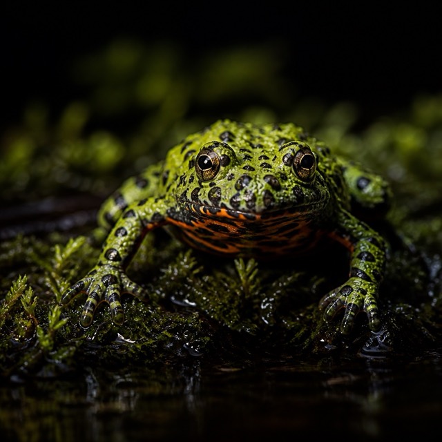 Crapaud à ventre de feu oriental