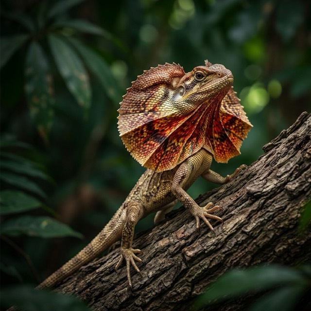 Dragon à collerette