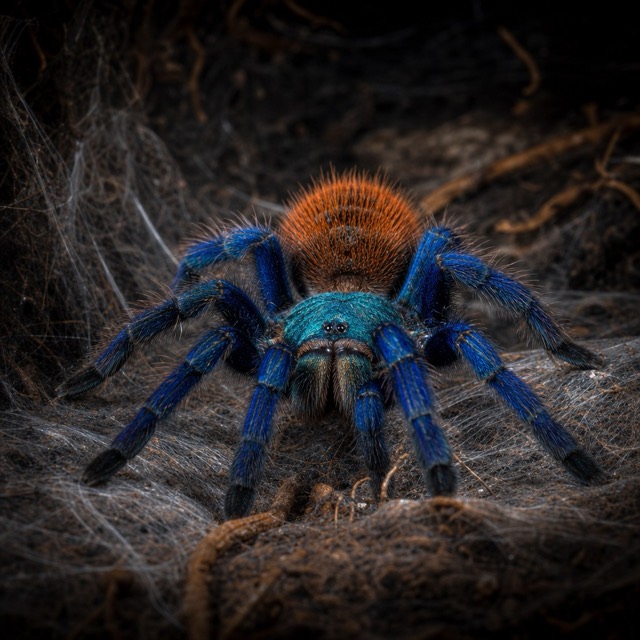 Mygale bleue à pattes vertes (GBB)