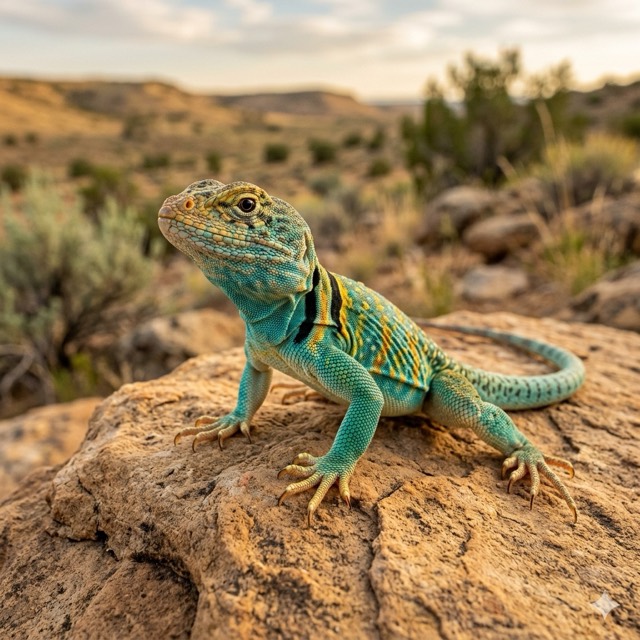 Lézard à collier