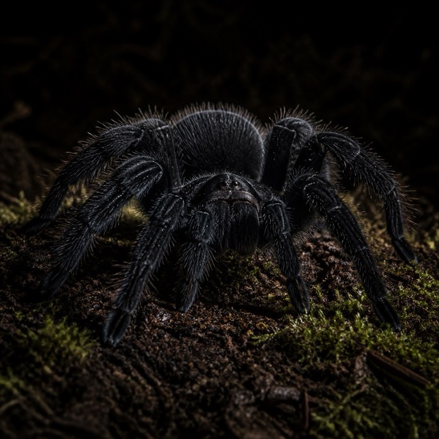 Mygale noire du Brésil