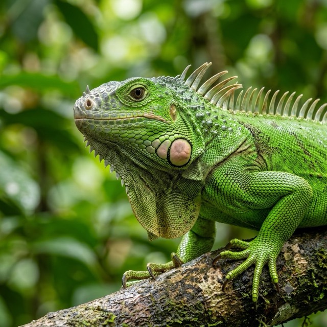 Iguane vert