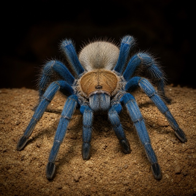 Mygale bleue de Socotra